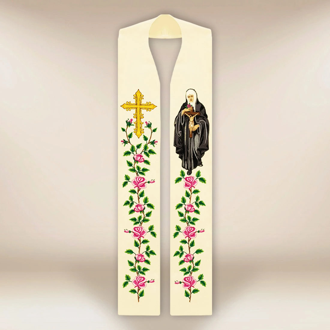 Embroidered Stole “St. Rita”