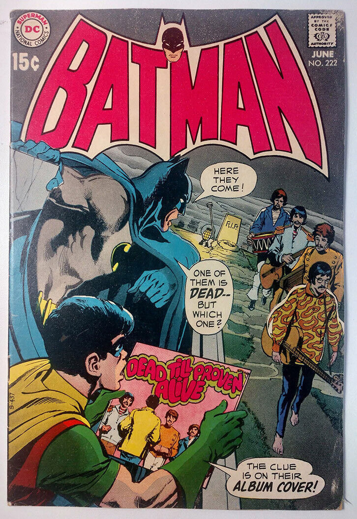 Batman #222, Cover Featuring The Beatles