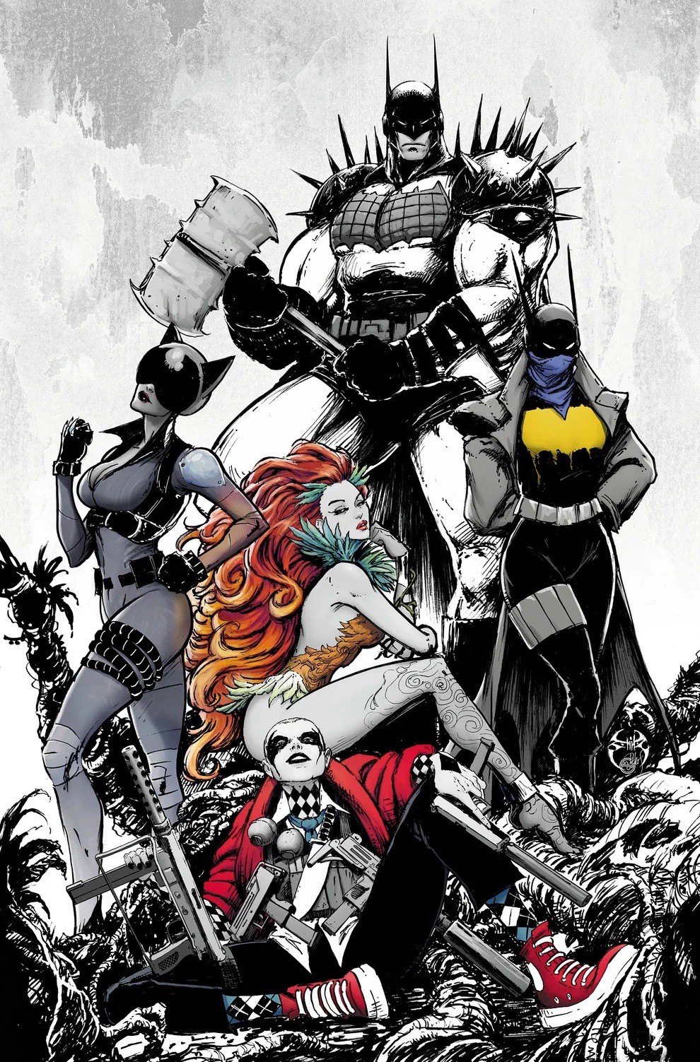 Absolute Batman #25 Joe Benitez Virgin B&W Color Splash Variant Ltd 1000