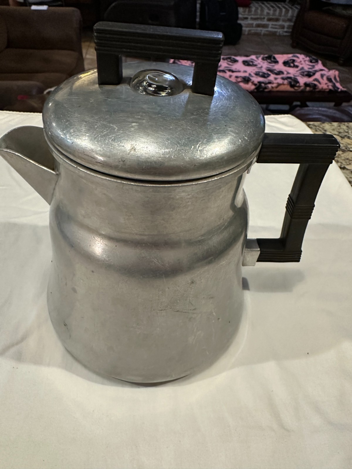 Vintage Wear-Ever 3008 8 Cup Aluminium Coffee Pot with All Inserts RARE