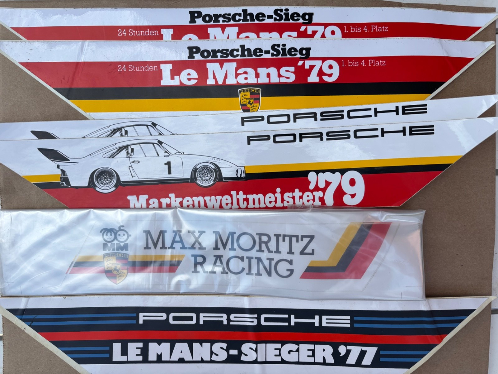 PORSCHE RACE STICKERS RARE
