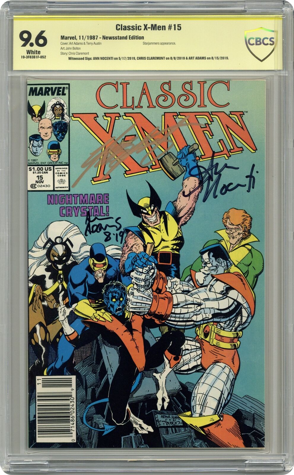 X-Men Classic Classic X-Men #15 CBCS 9.6 Newsstand SS 1987 19-3F83B1F-052