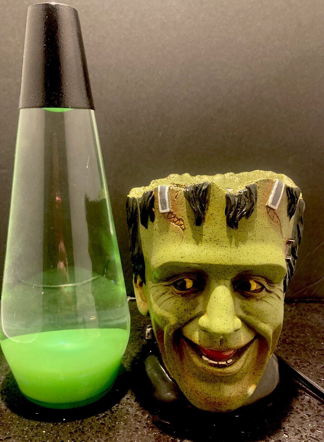 Custom Green Frankenstein Lava Lamp 3D Sculpted Limited Edition Collectible
