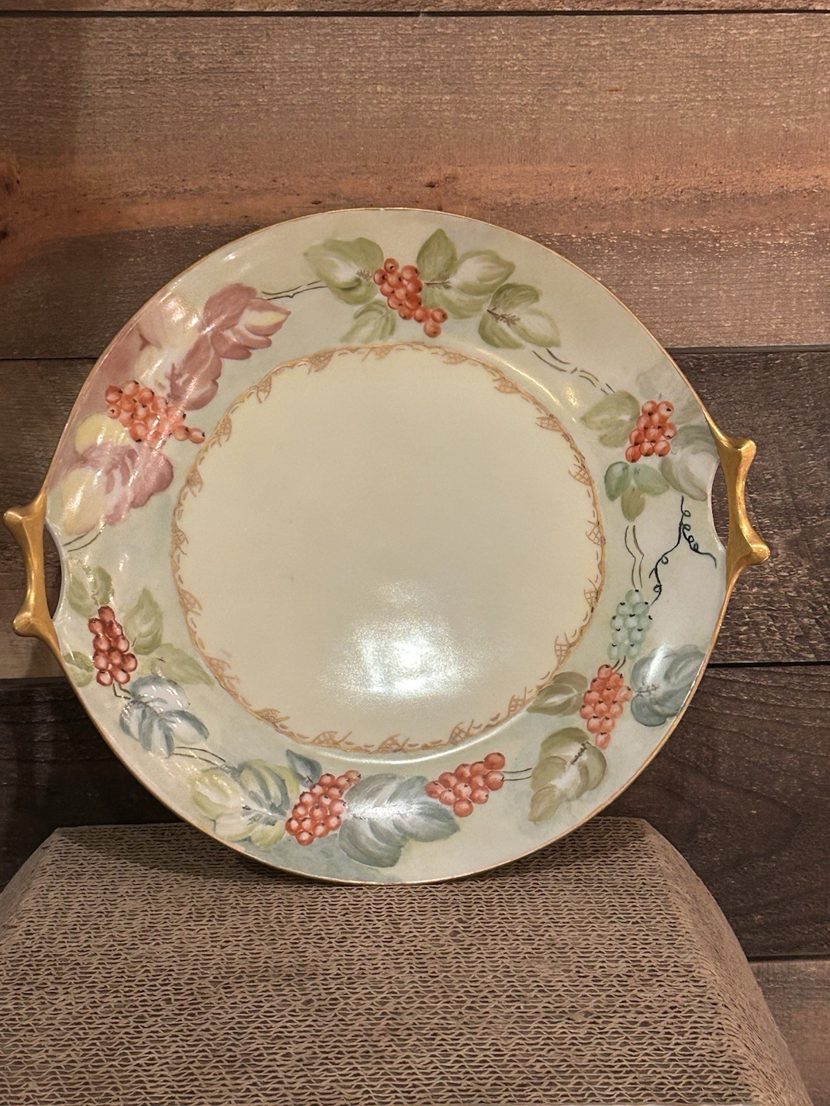 Hutschenreuther Selb. Bavarian Serving Platter, VTG With Handles Cottage Core Hutschenreuther Selb. Bavarian Serving Platter, VTG With Handles Cottage Core