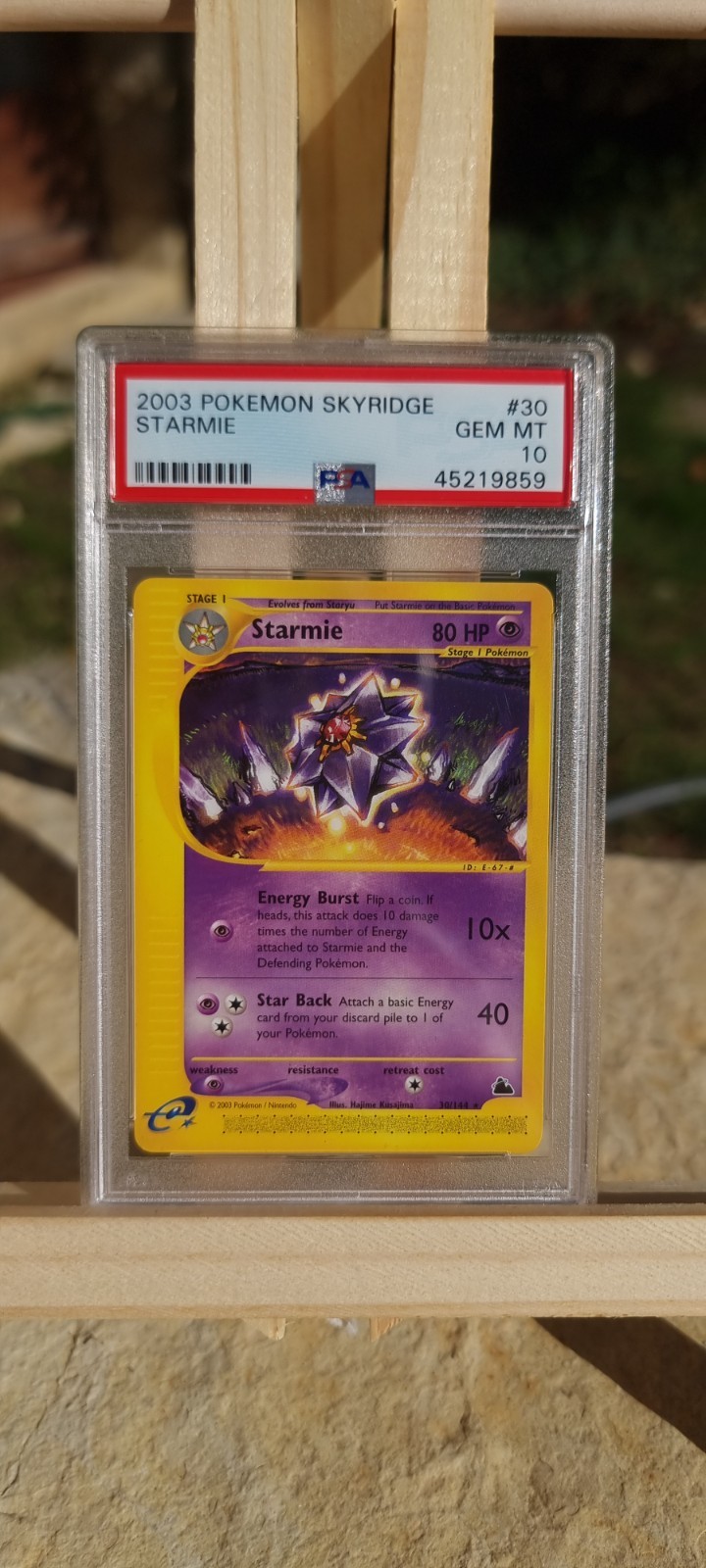 PSA 10 Skyridge Starmie #30 [November 2026] US/UK/CA/CA 72h Delivery
