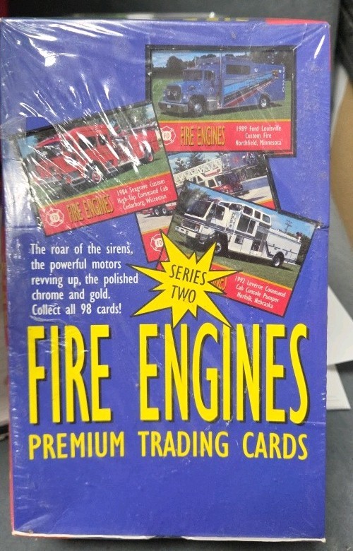 1993 Fire Engines Premium Trading Cards Series 2 Factory Sealed Wax Box