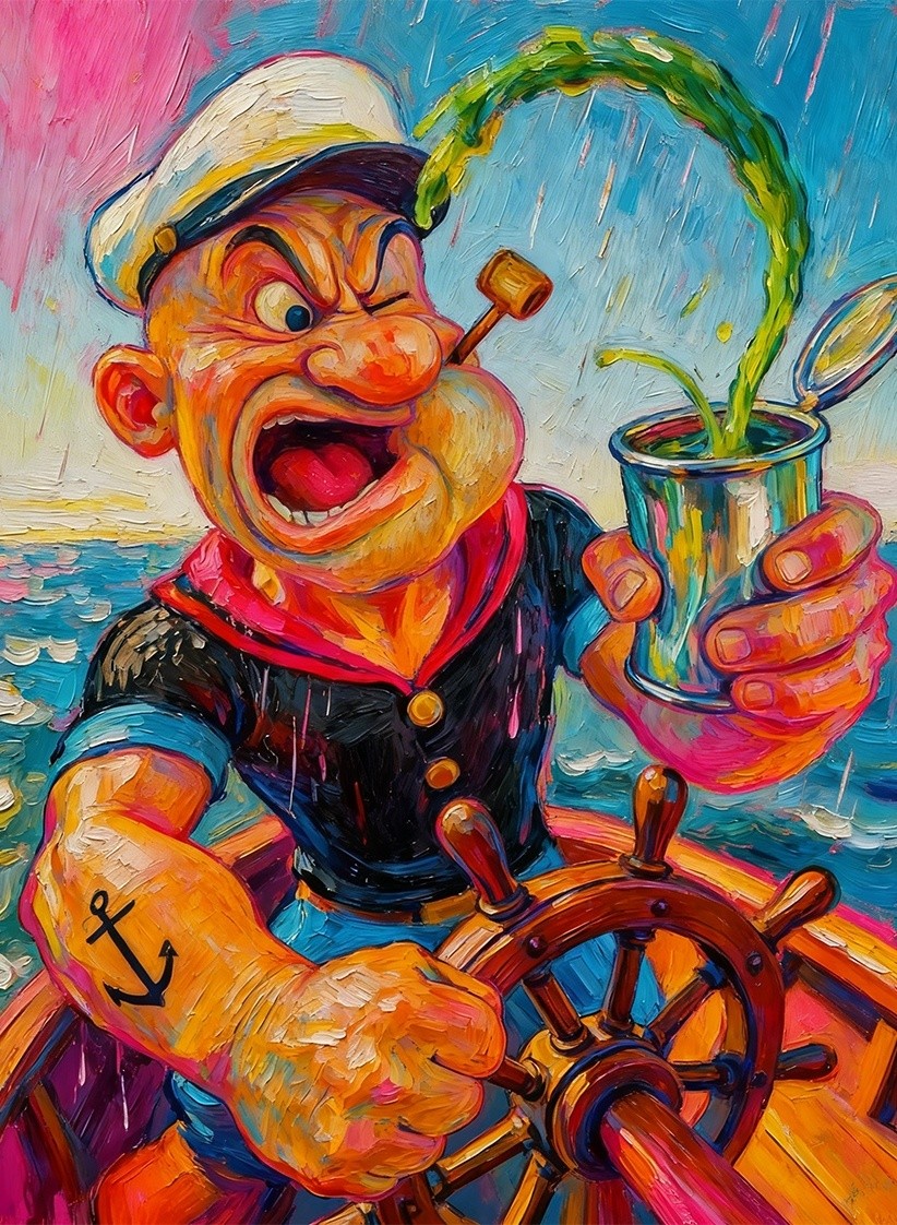 Popeye the Sailor Man Limited Edition Artist Signed Art Trading Card /30