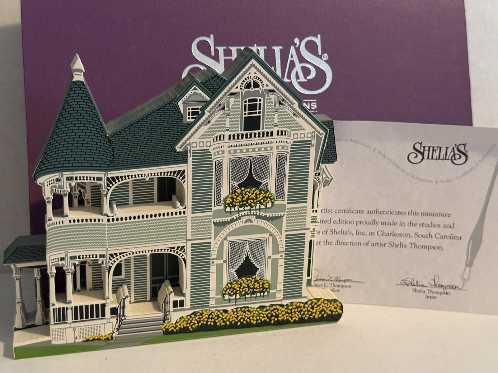 Autographed & Numbered VTG 1999 Shelia’s Collectibles Blanche & Ethel’s Tea Room