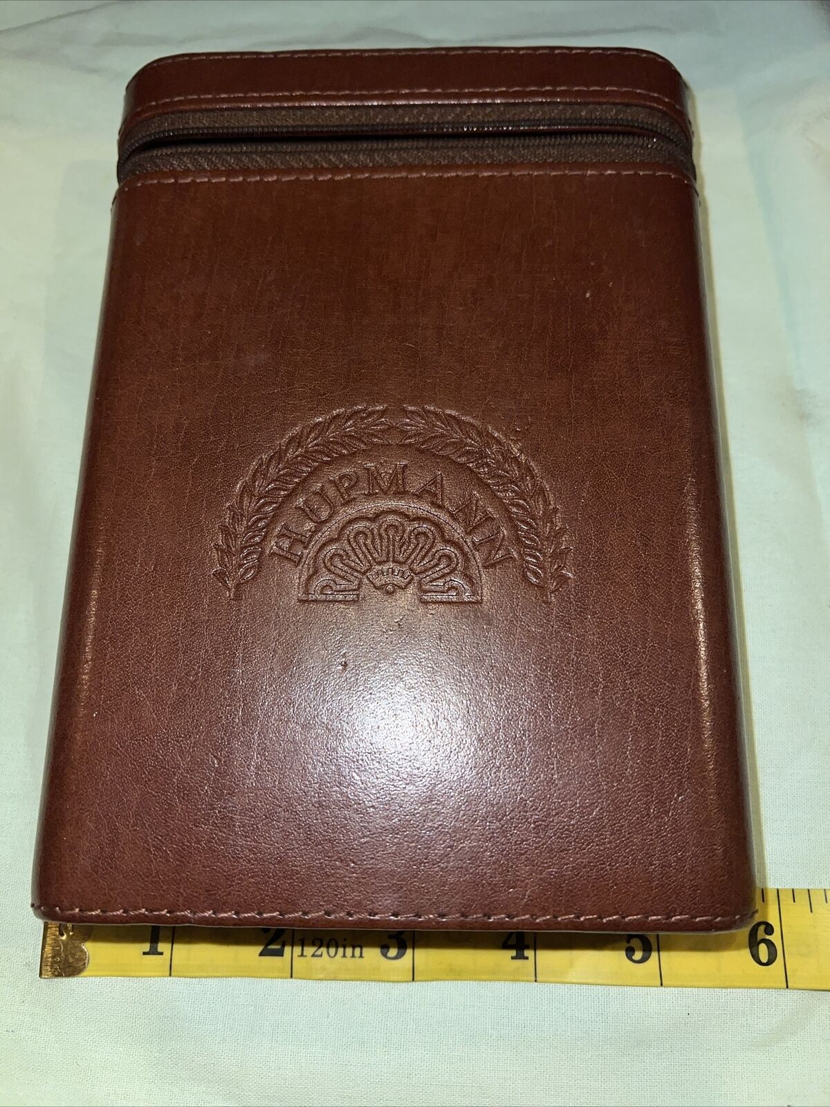 Vintage H. UPMANN Leather Cigar Travel Case With Cedar Inside