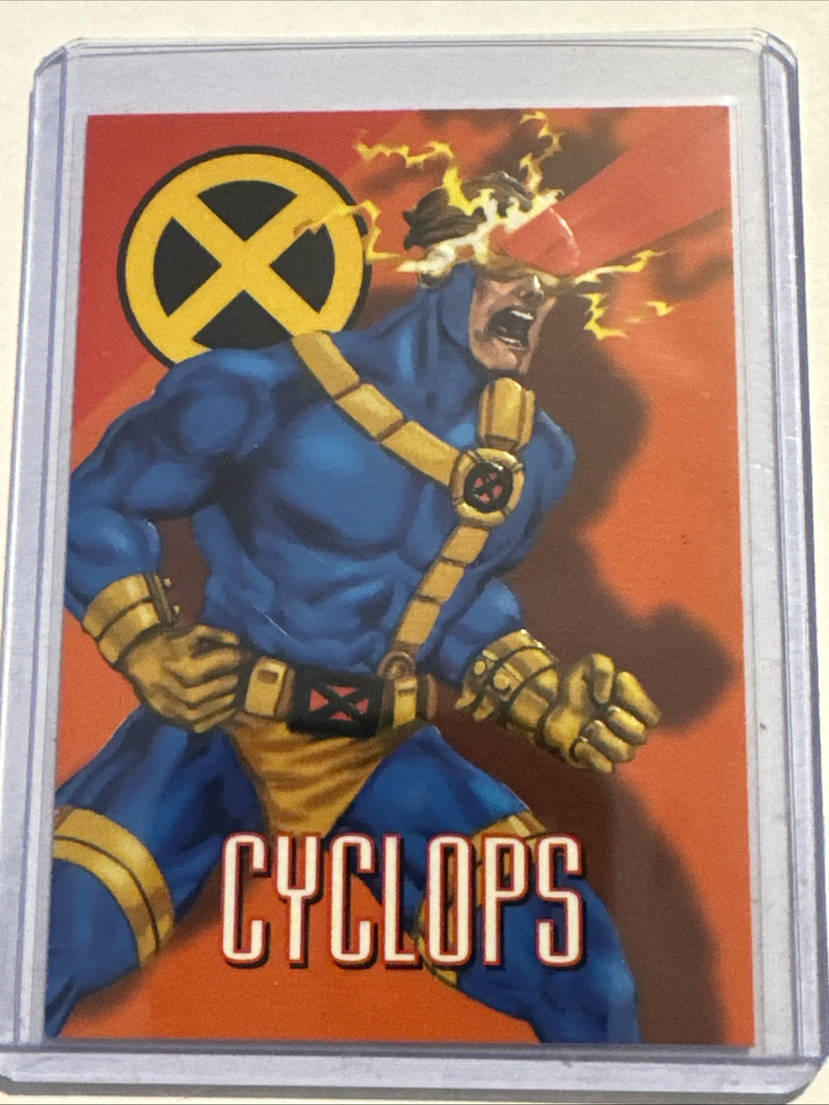 1996 Fleer Skybox Marvel Vision Embossed #30 Cyclops