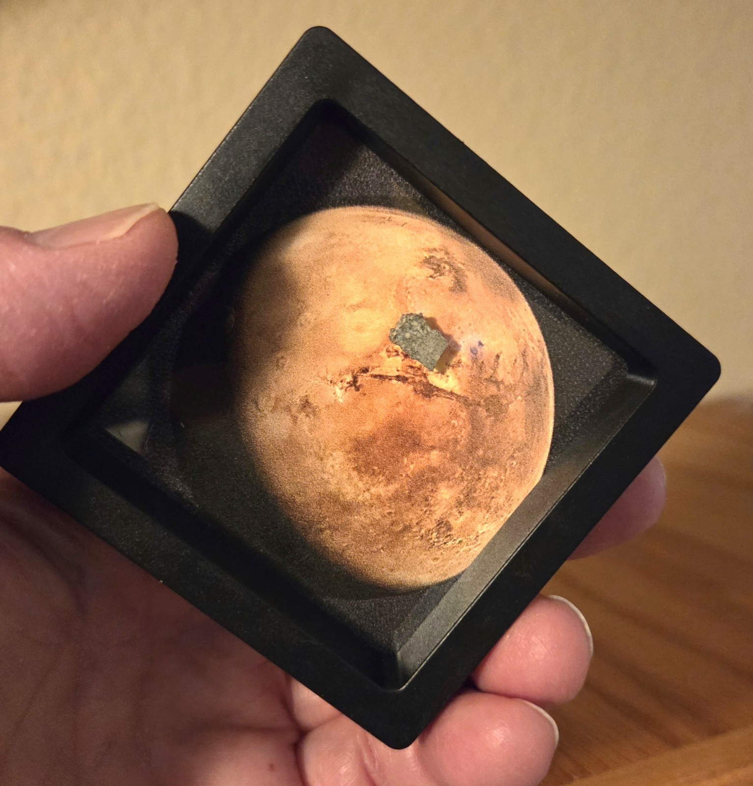 Genuine Mars Rock, XL Martian Meteorite Interactive Display w/ Authenticity Card