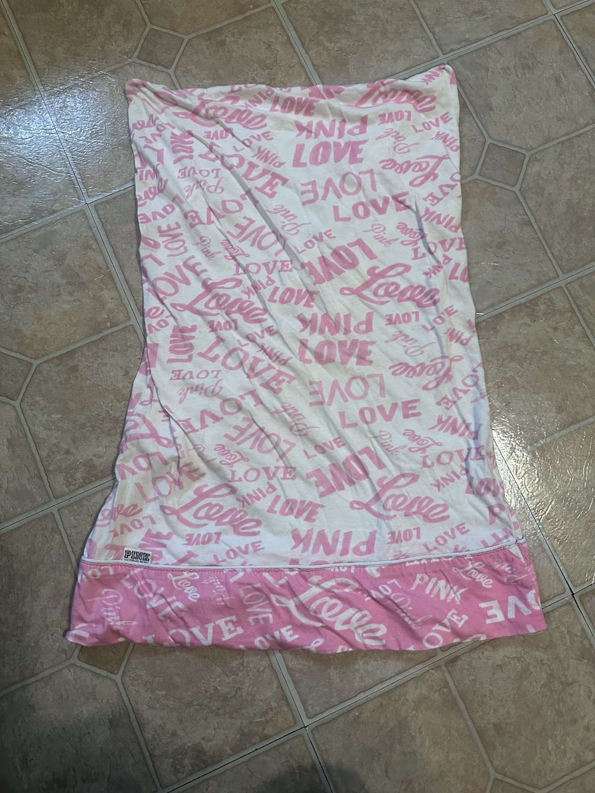VTG Victoria Secret Pink Standard Jersey Knit Pillowcase