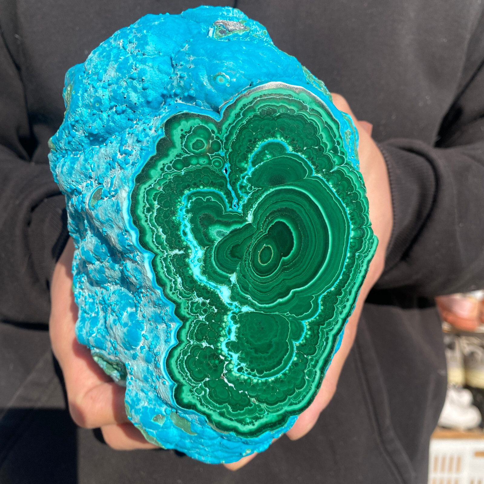 5.5LB Rare Natural Beautiful Chrysocolla/Malachite Crystal Gem Mineral Specimen