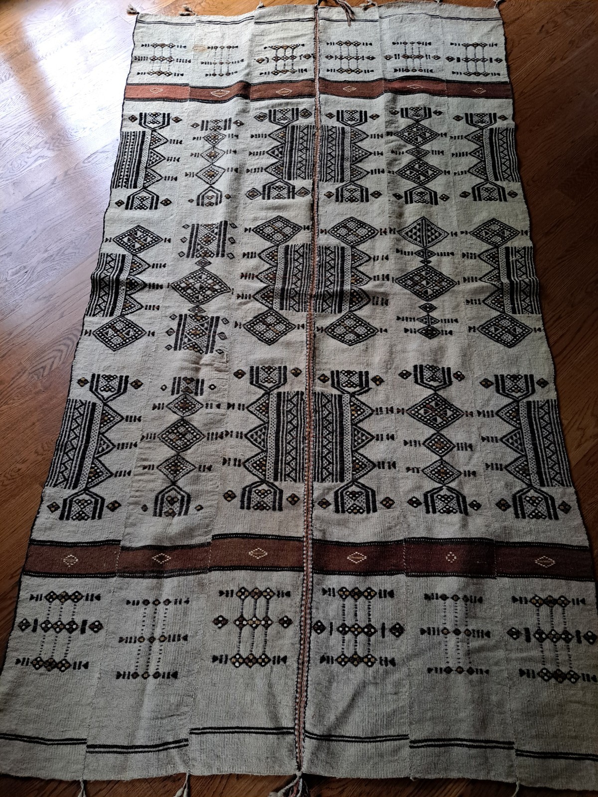 FULANI KHASA Wedding Blanket Hand Woven AFRICAN Textile Vintage 
