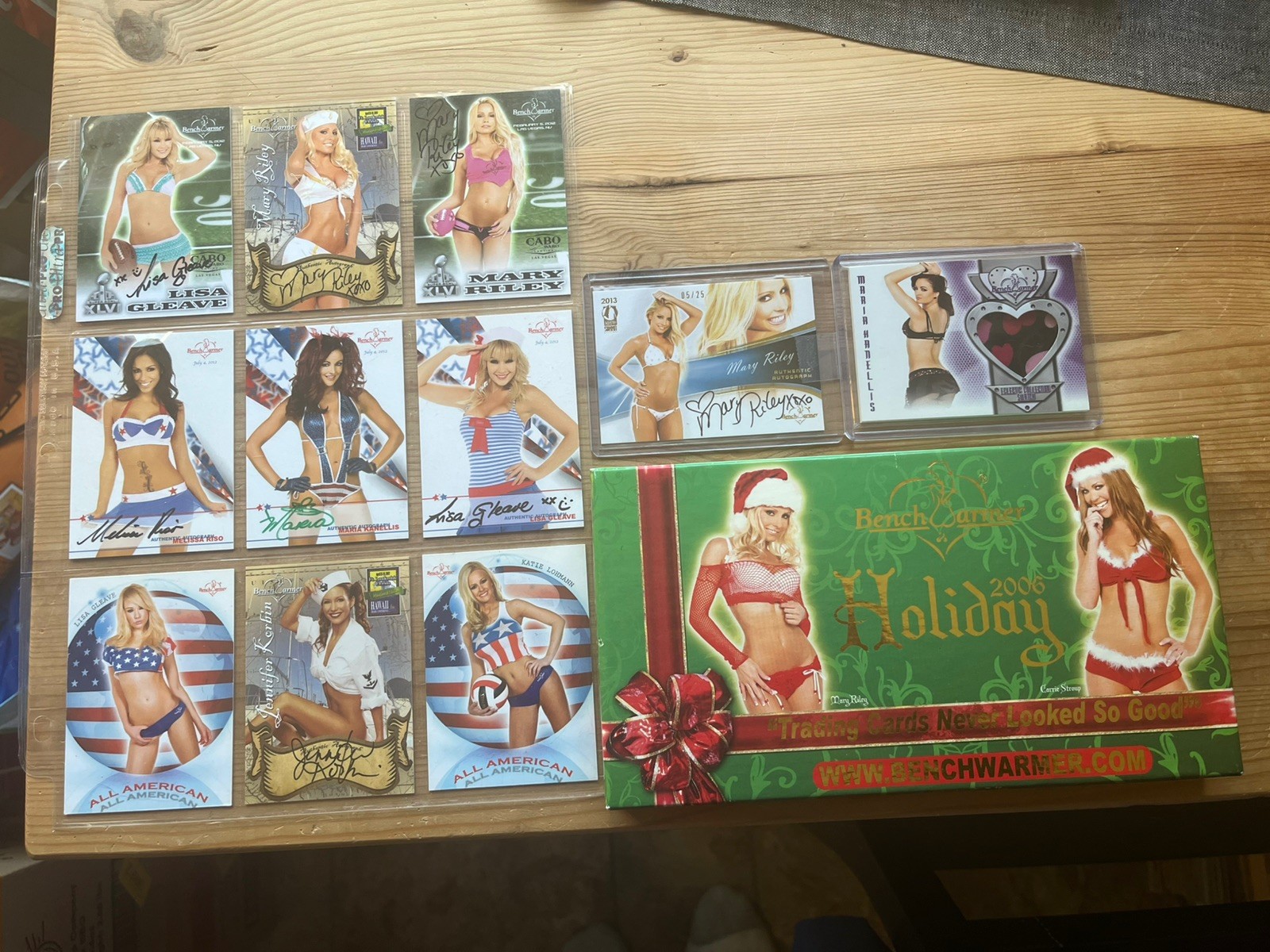 35 Card Auto Benchwarmer COMPLETE SET 2006 Holiday Lingerie 1/1 Mary Riley Hobby