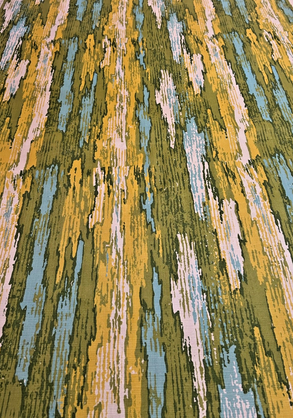 Vintage 1970’s Mid Century Curtain or Drapery Fabric  17 3/4 feet & 49