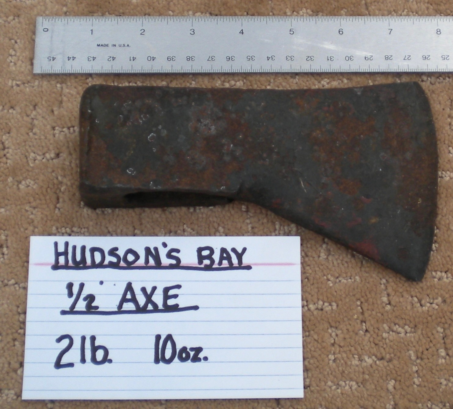 Unmarked Hudson's Bay Co. 1/2 Axe Trade Antique Original Canada Used Unmarked Hudson's Bay Co. 1/2 Axe Trade Antique Original Canada Used