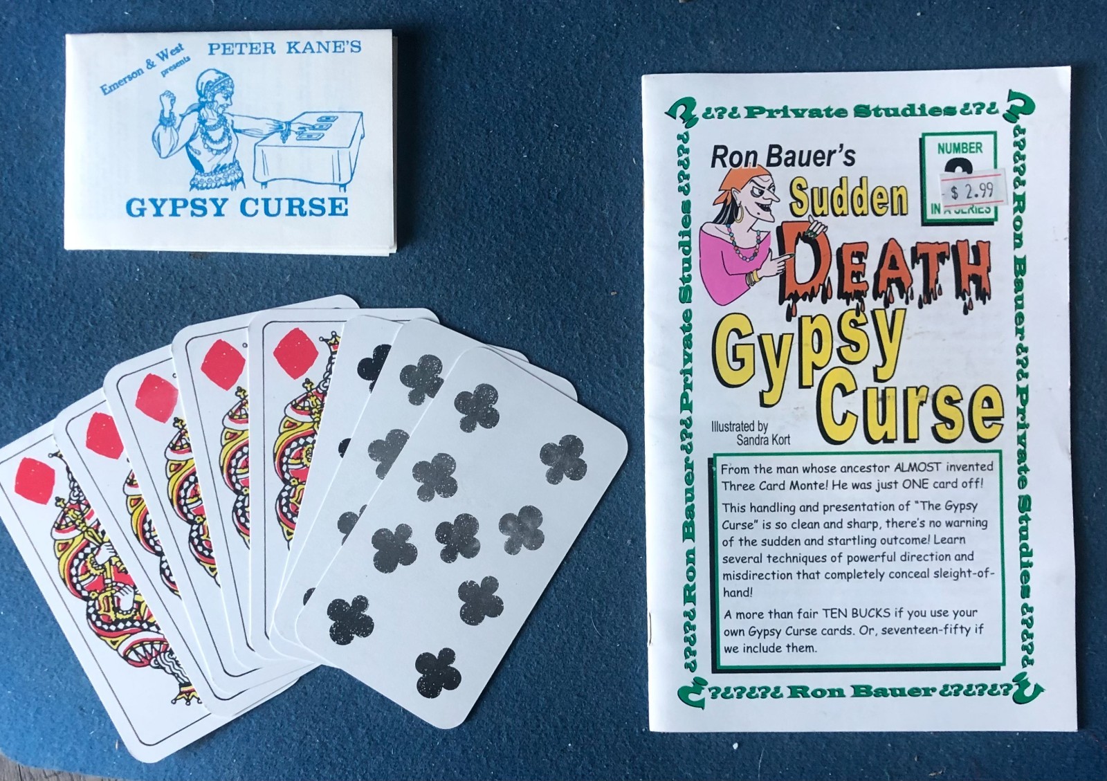 Classic Magic Packet Card Trick Peter Kane\'s Gypsy Curse With Ron Bauer Booklet