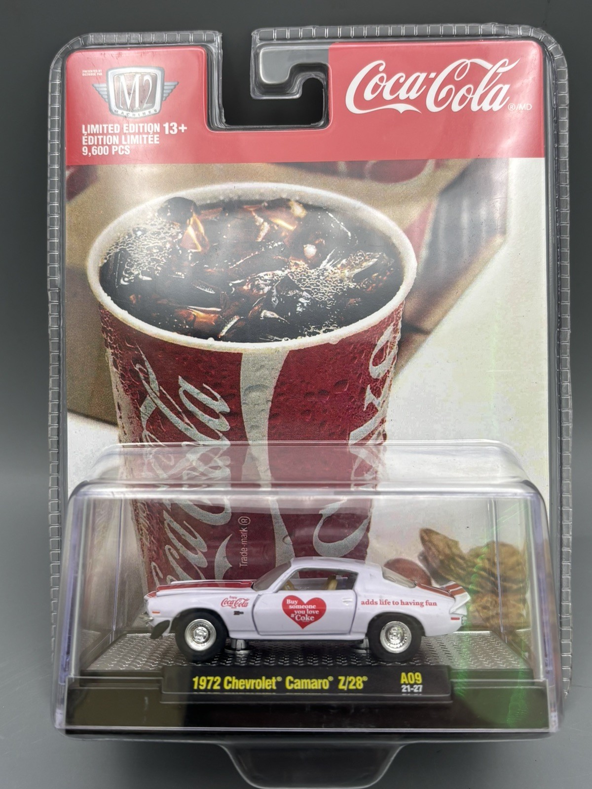 M2 Machines Coca-Cola 1972 Chevrolet Camaro Z/28 1:64 Diecast A09 21-27 M2 Machines Coca-Cola 1972 Chevrolet Camaro Z/28 1:64 Diecast A09 21-27