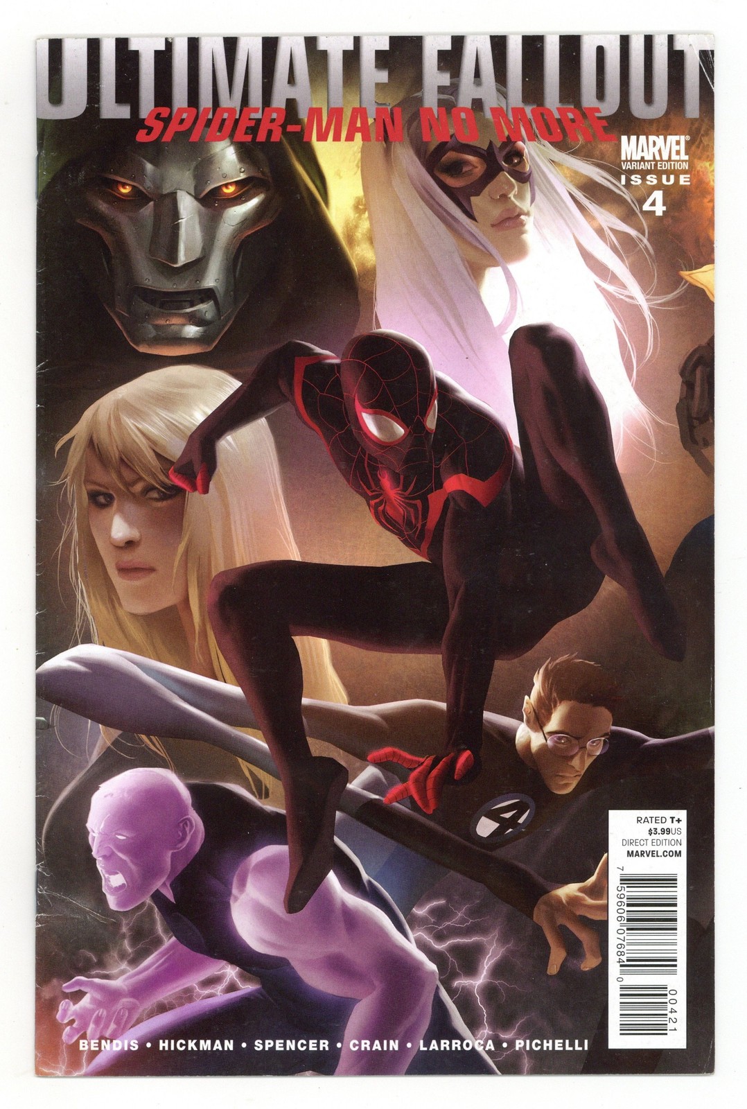 Ultimate Fallout #4B Djurdjevic 1:25 Variant VG+ 4.5 2011 1st app. Miles Morales