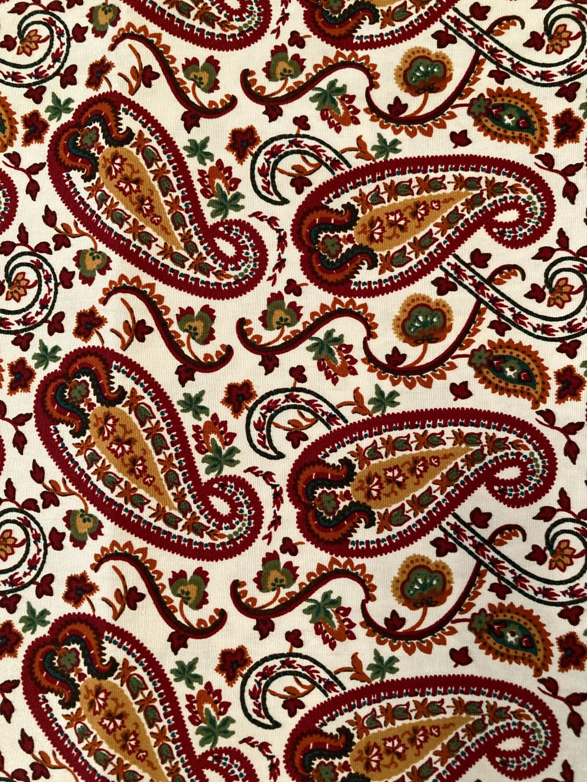 Longaberger Chelsea Paisley 5 Yards Uncut Bulk Fabric HTF Rare