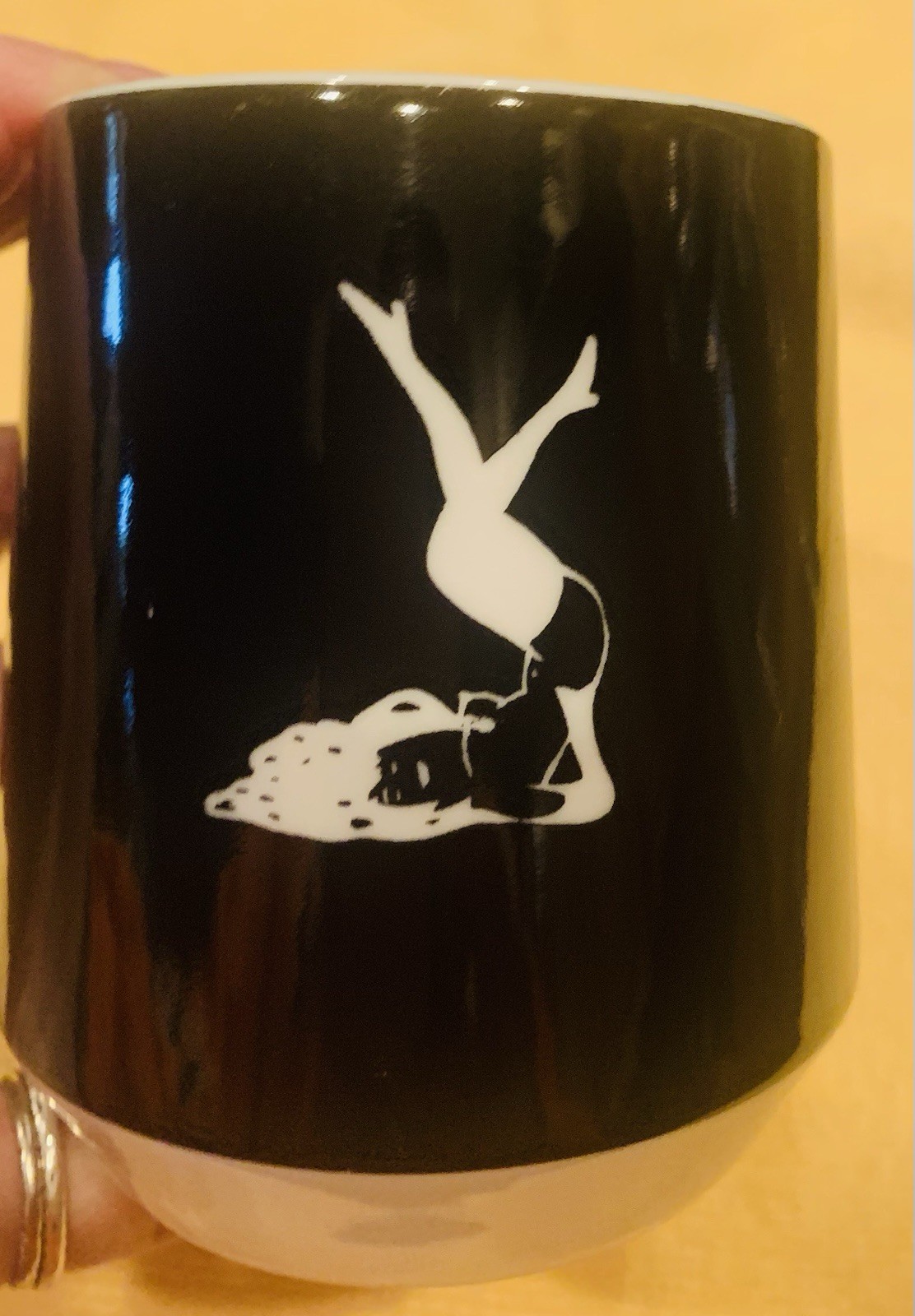 Vintage Playboy x Femlin porcelain handled Mug HMH Pub Co Inc Black & White