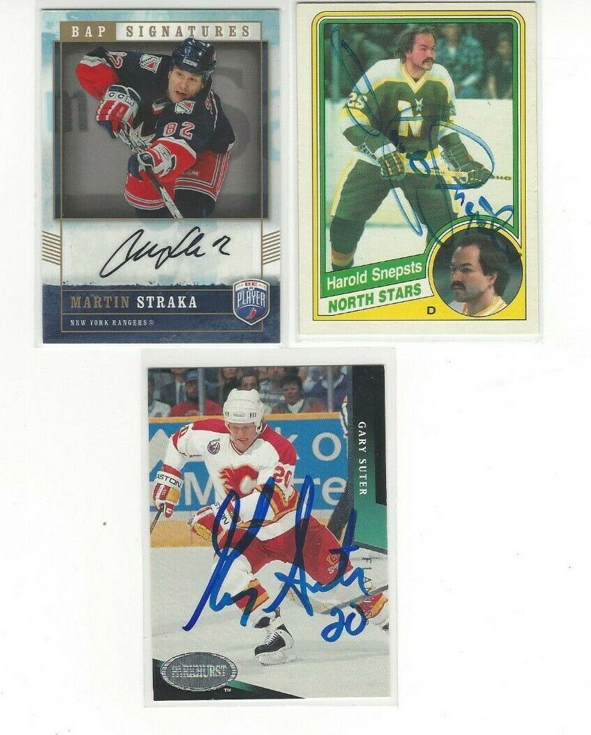 1993-94 Parkhurst #299 Gary Suter Signed Hockey Card Calgary Flames