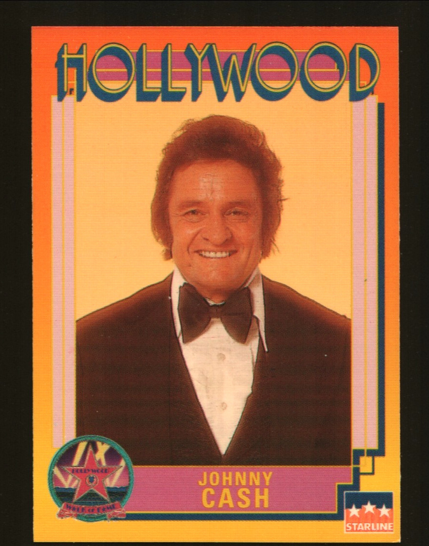 1991 Starline Hollywood Walk of Fame Johnny Cash #168