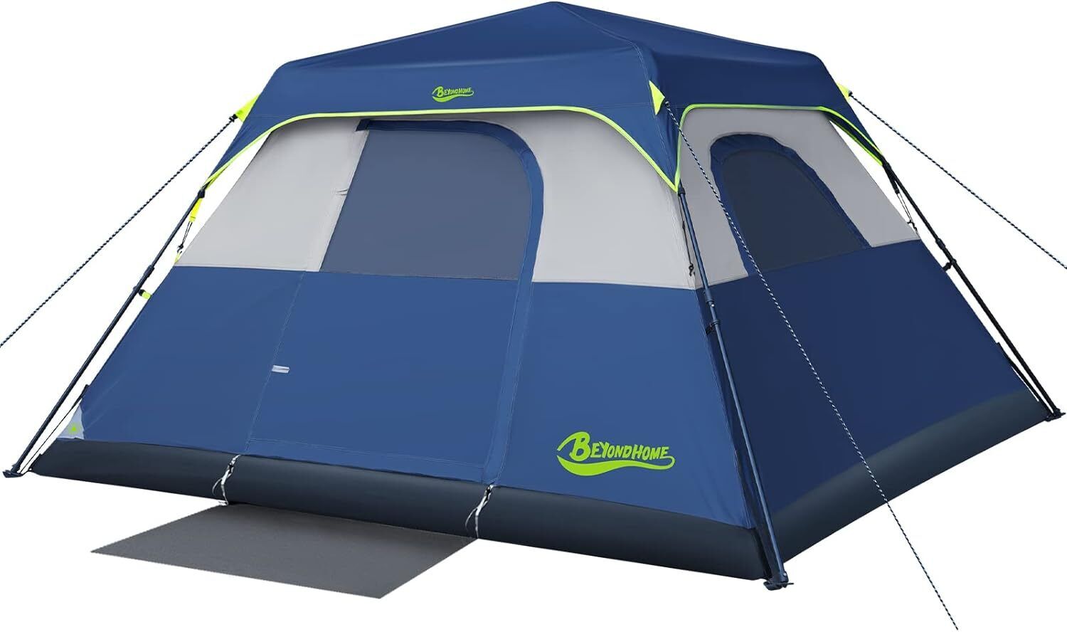 Instant Cabin Tent, 4 Person/6 Person Camping Tent Setup in 60 Seconds