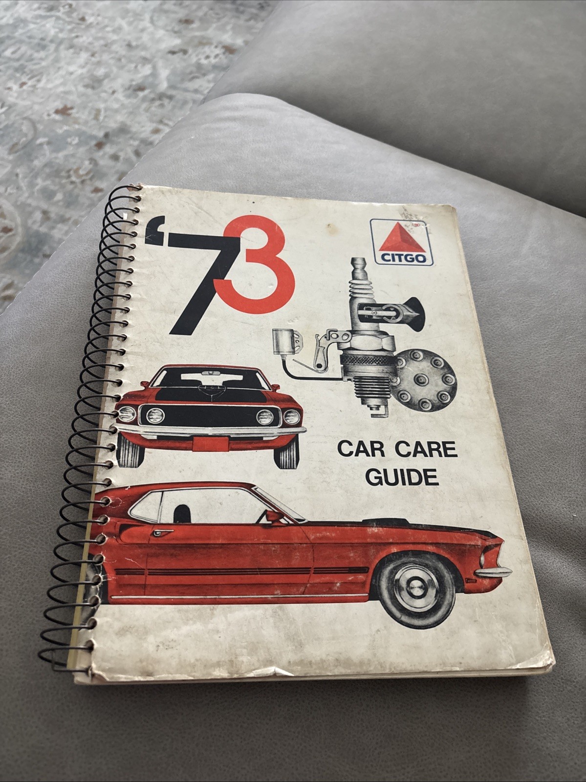 VTG 1973 CITGO Car Care Guide 306 pgs Boss Mustang 1968 1969 1970 1971 +MORE