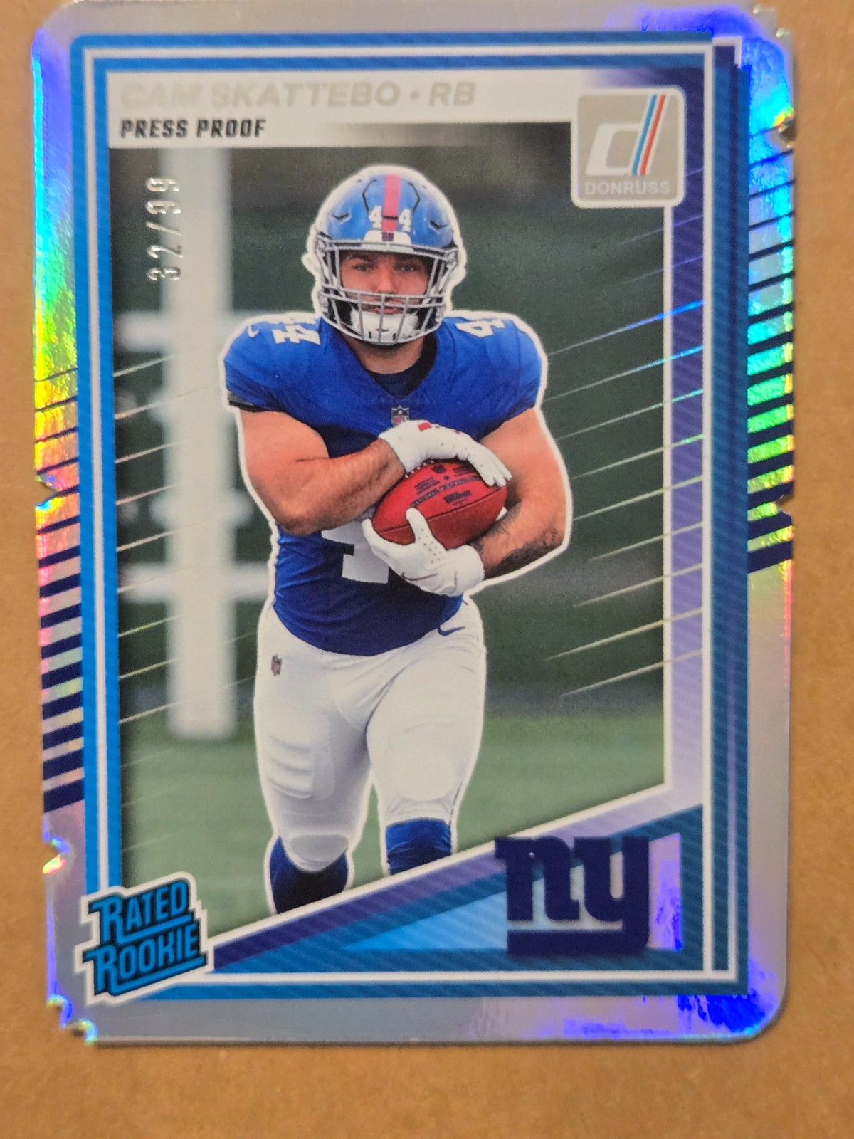 2025 DONRUSS CAM SKATTEBO SILVER PRESS PROOF ROOKIE #302 #\'ED 32/99