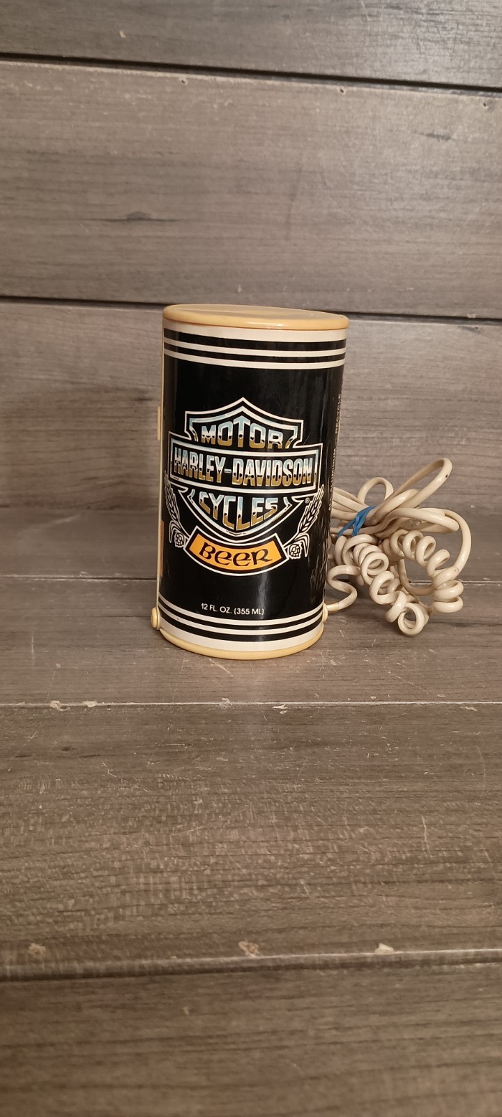 Vintage Harley Davidson Beer Can Folding Telephone with Cords *Untested*