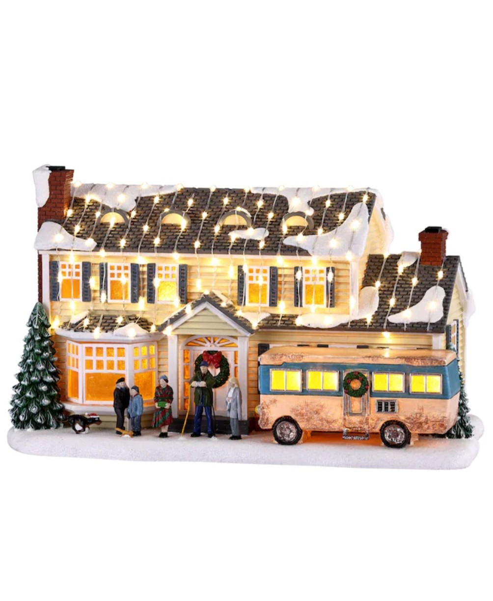 National Lampoon\'s Christmas Vacation Griswold Holiday House Village Scene NEW