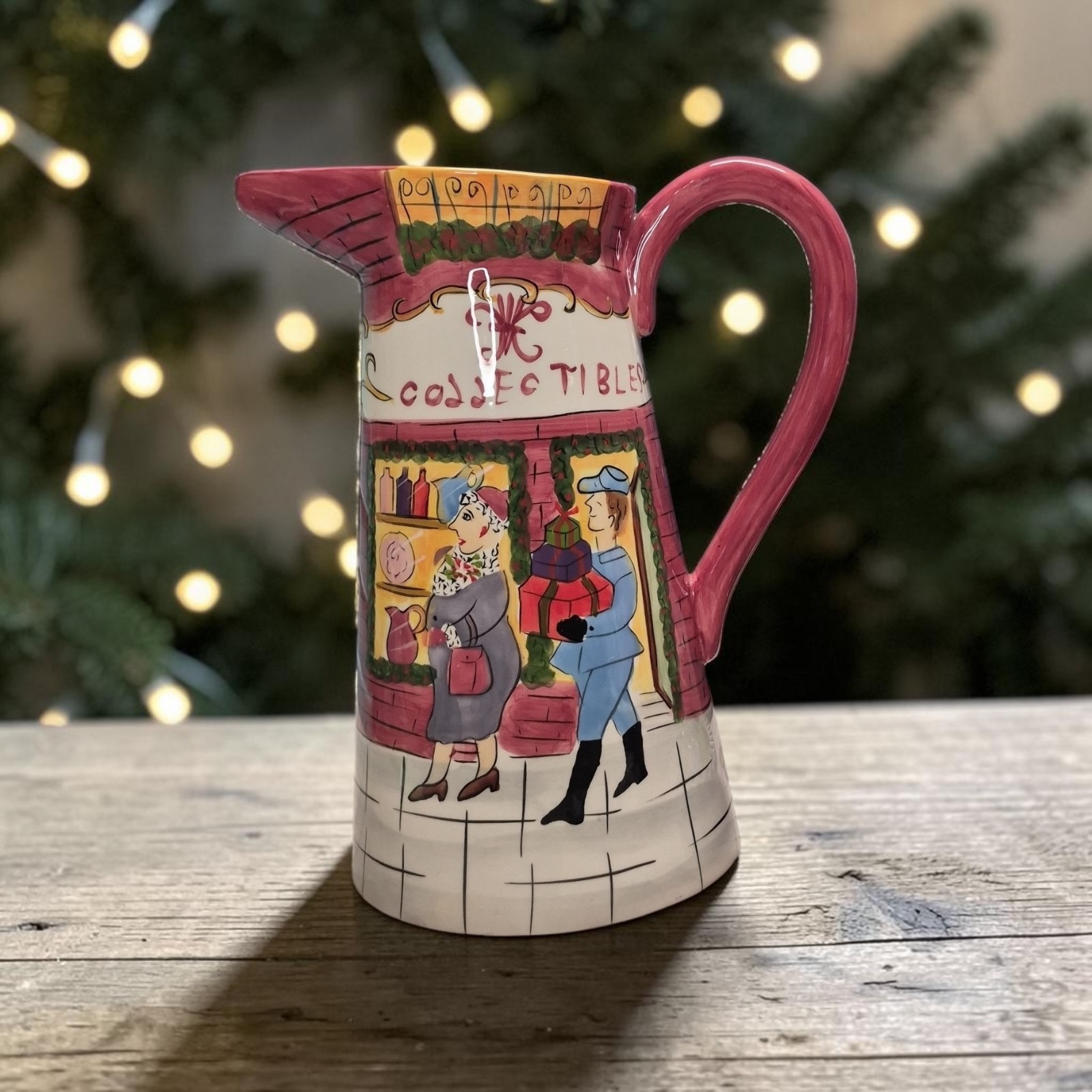 Sapota Lge Ceramic Pitcher, Christmas Collectibles \