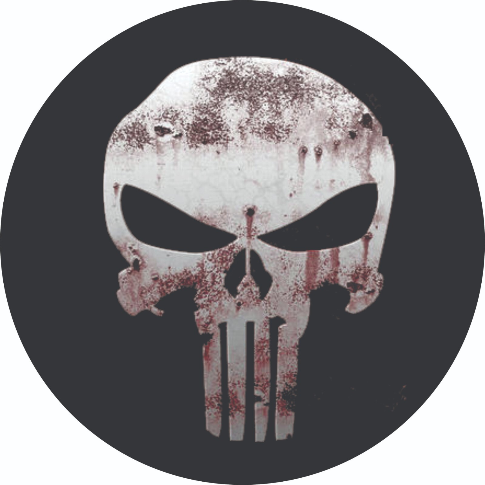 Bloody White Skull tire cover Access Any Size
