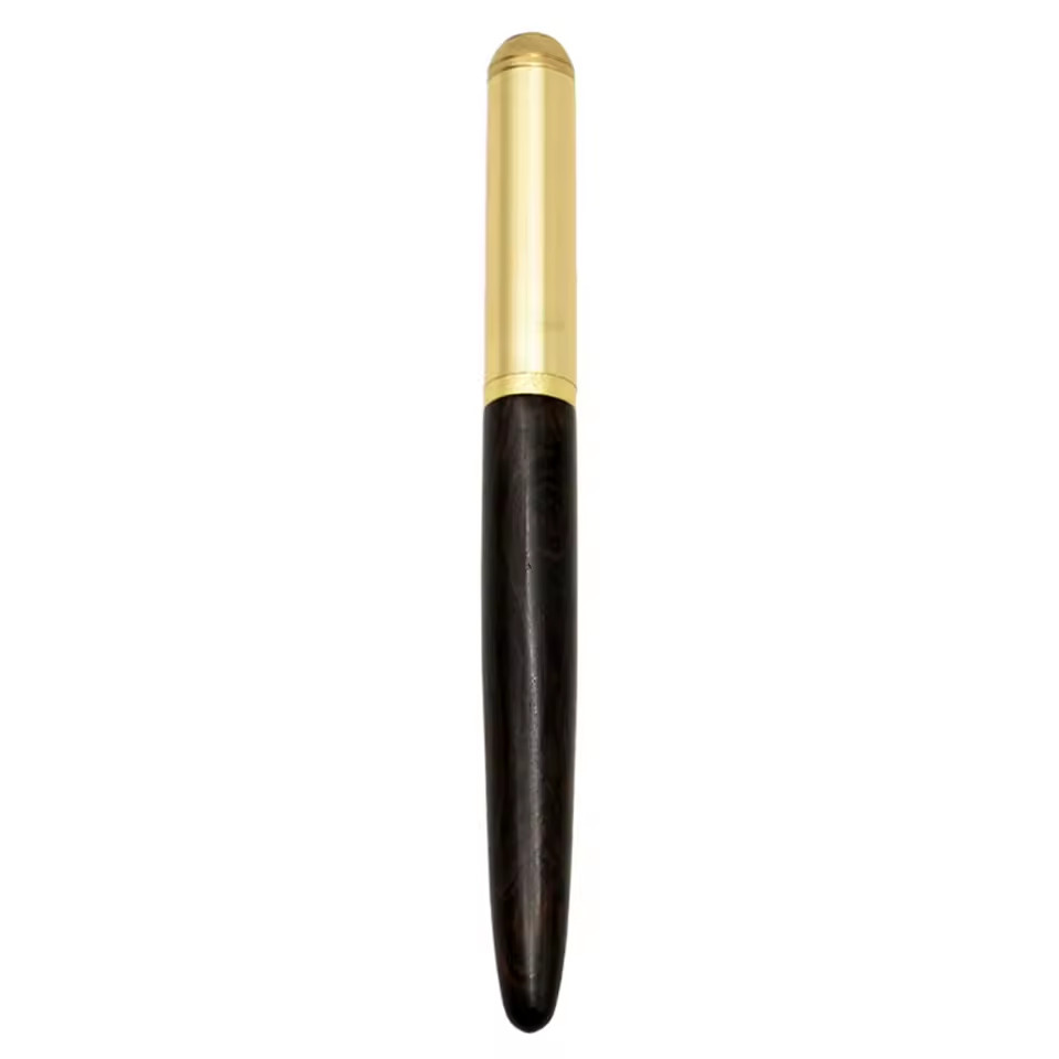 Fountain Pen Wood & Brass Fine Nib w/ Ink Converter – 4 Color Variants Fountain Pen Wood & Brass Fine Nib w/ Ink Converter – 4 Color Variants