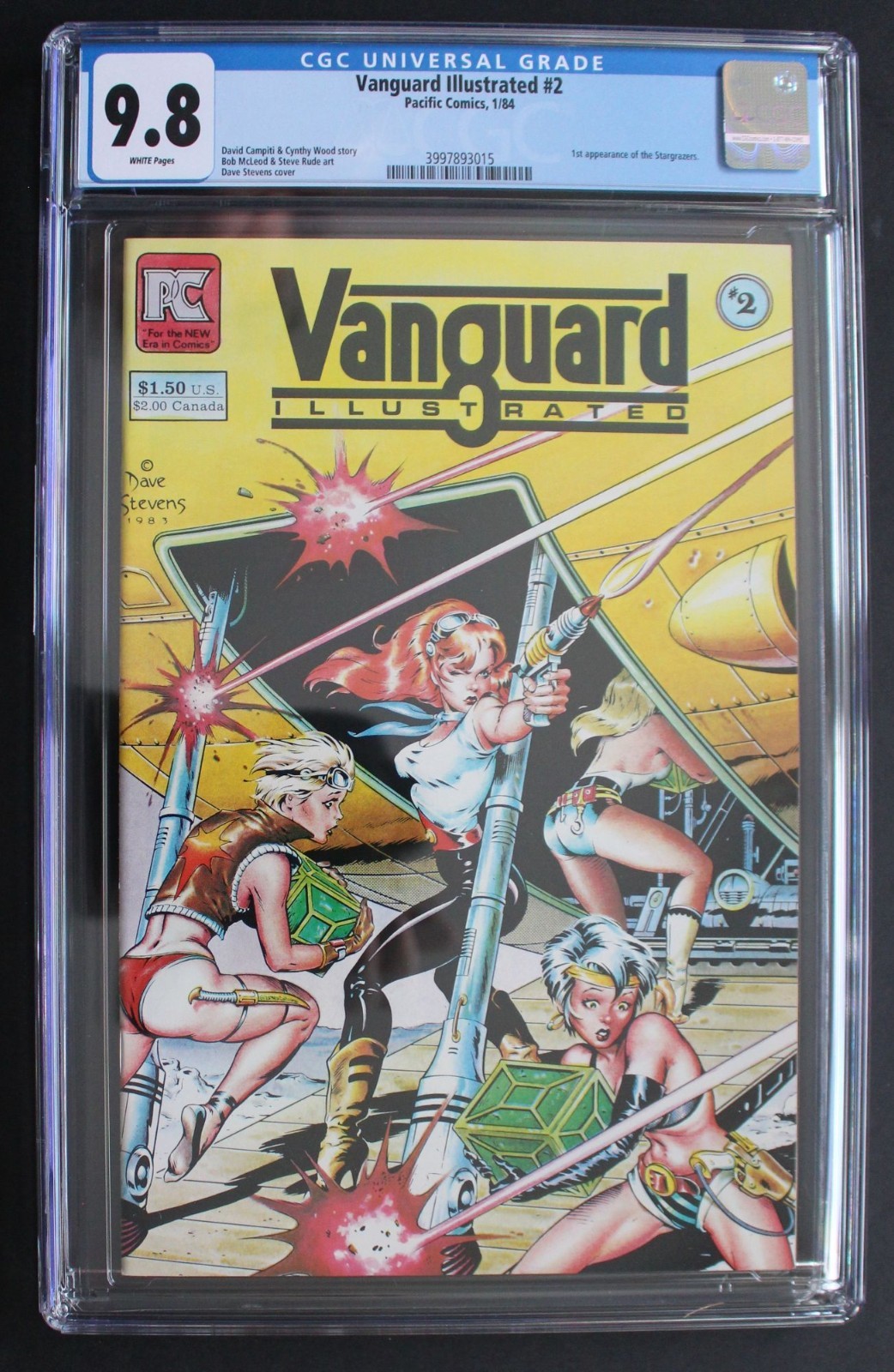 Vanguard Illustrated #2 DAVE STEVENS GGA 1984 1st Stargrazers Baron Rude CGC 9.8