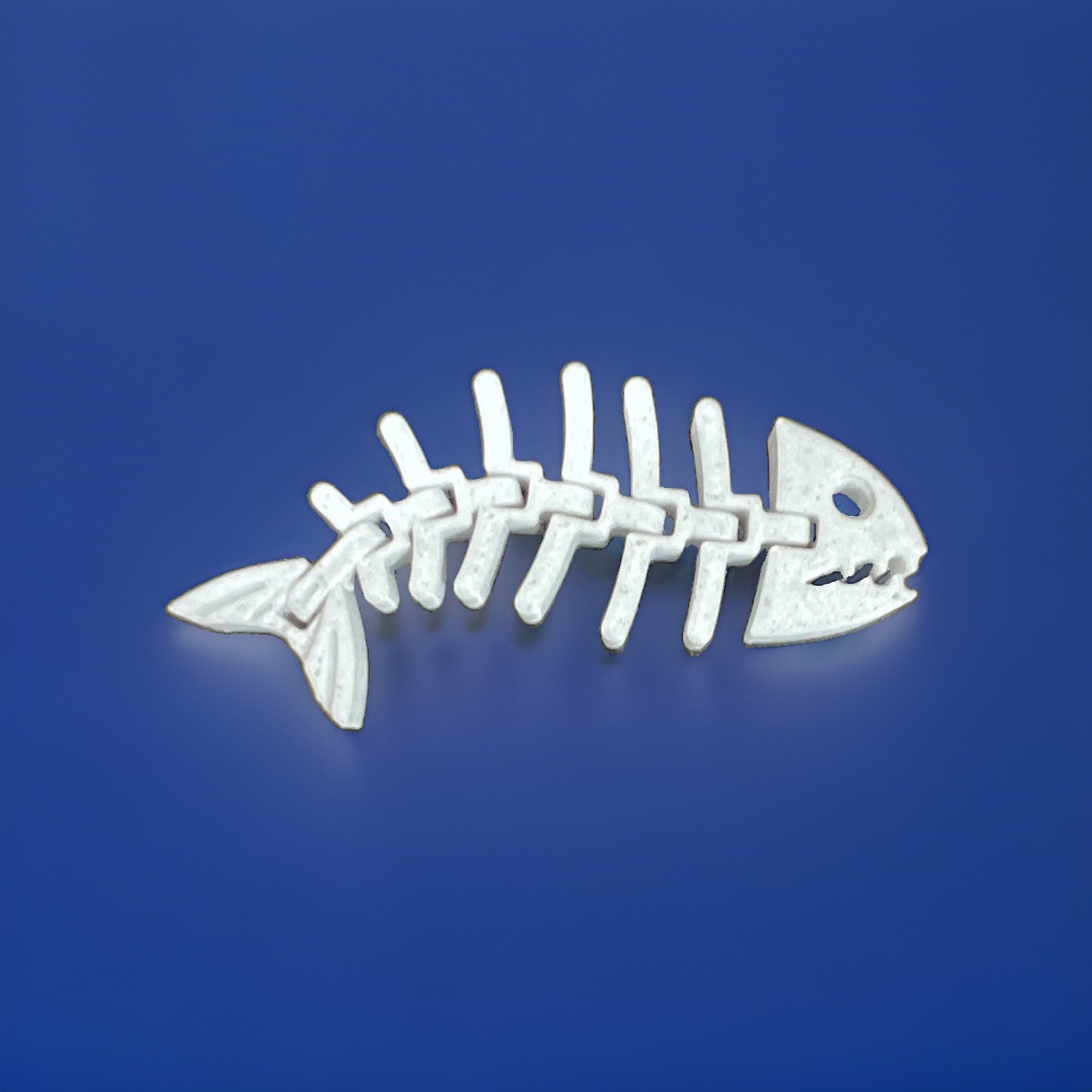 Fish Skeleton fidget grey