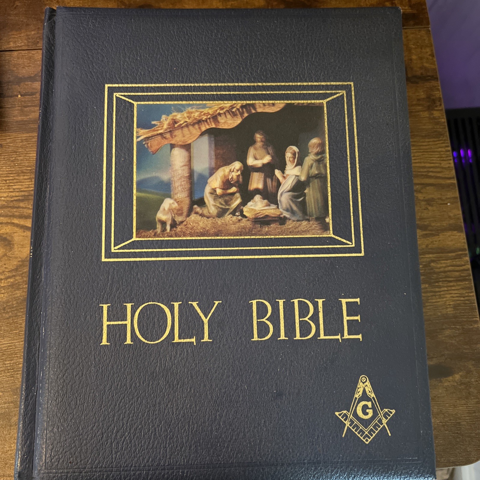 1960 Masonic Holy Bible Red Letter  De Vore & Sons Heirloom Family Collectors