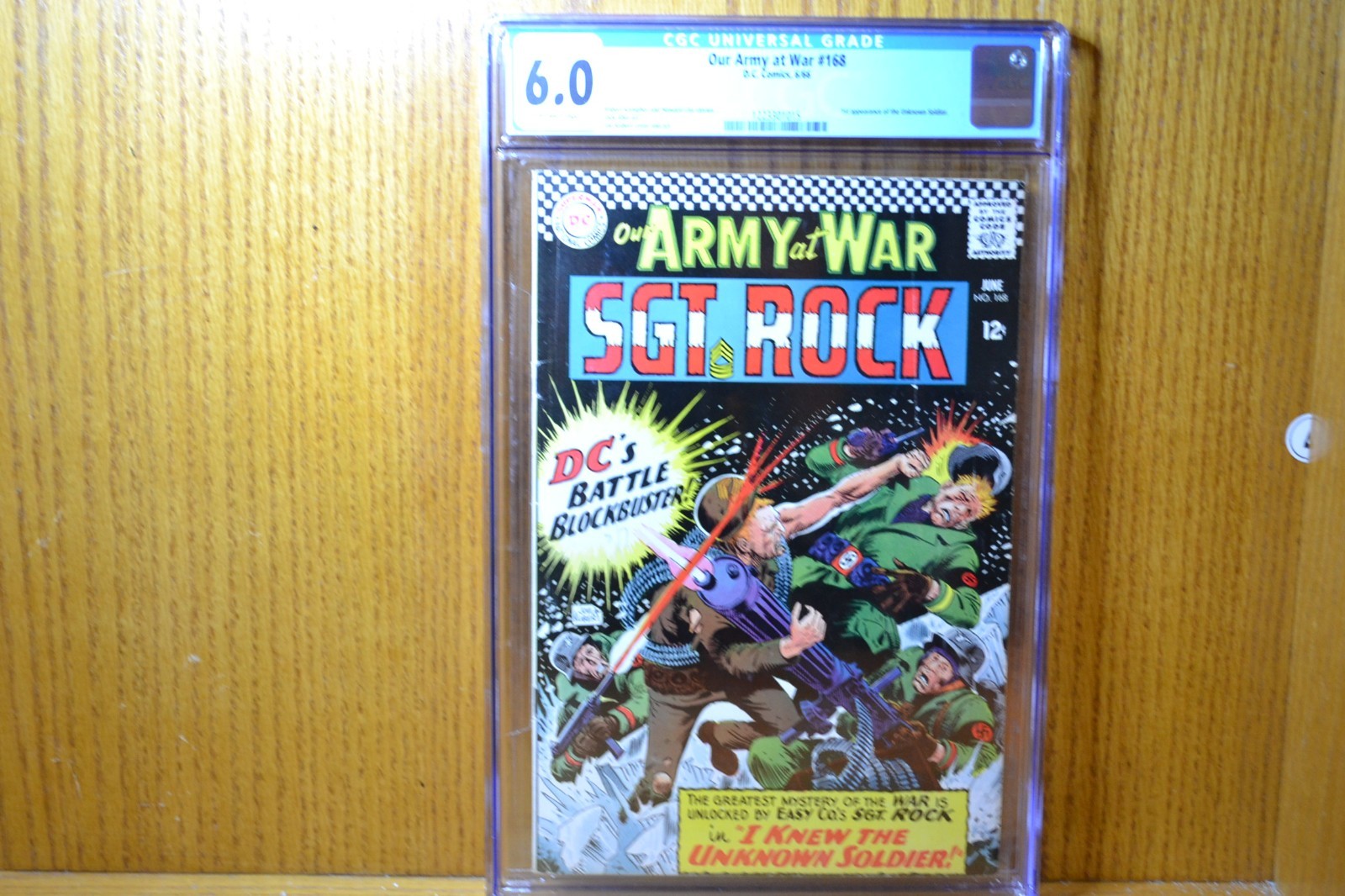 Our Army at War 168 DC Comics 1966 1st app Unknown Soldier CGC 6.0