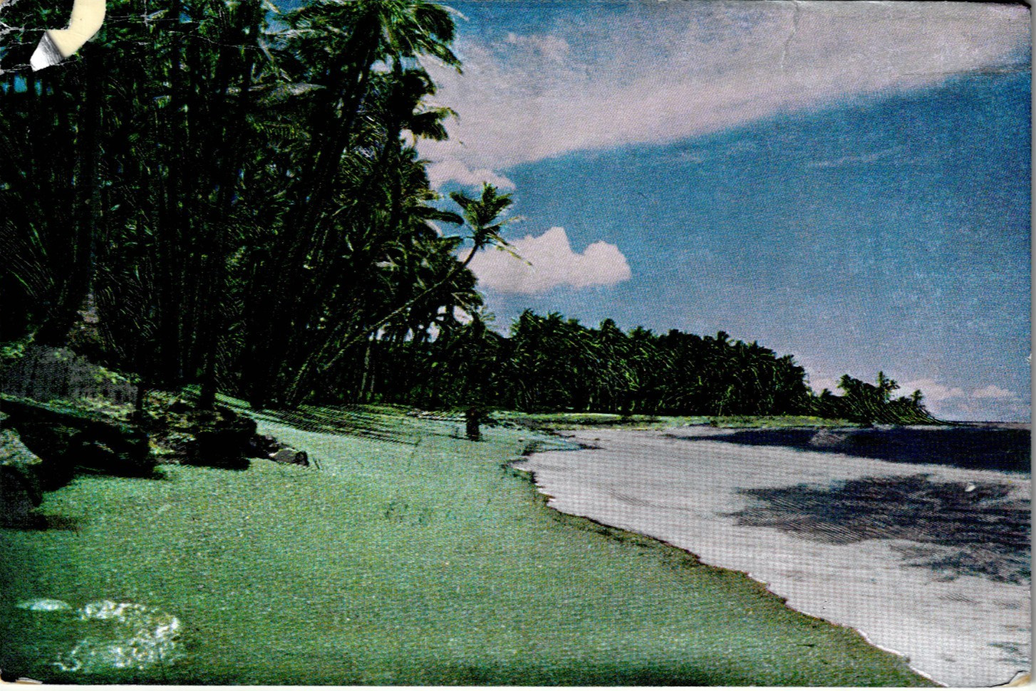 Black Sands Beach Of Kaimu ( Silent Sea), Hawaii Vintage Unposted Postcard Black Sands Beach Of Kaimu ( Silent Sea), Hawaii Vintage Unposted Postcard