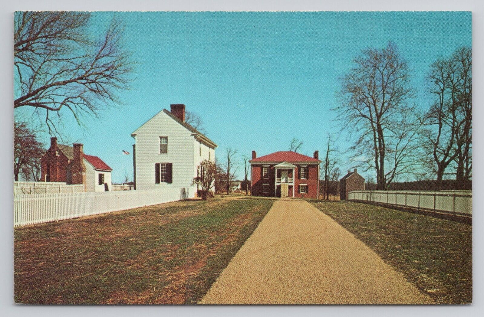 Postcard Court House Building From The West Jail On The Right Virginia