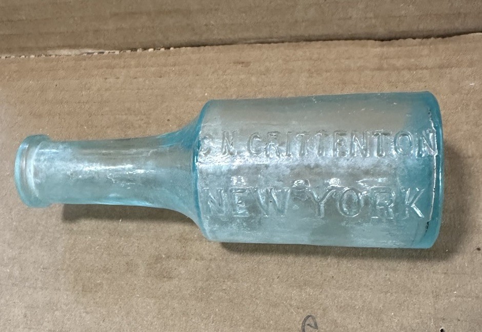 Knowle’s Insect Destroyer Bottle Poison C.n. Crittenton Antique Aqua Rare