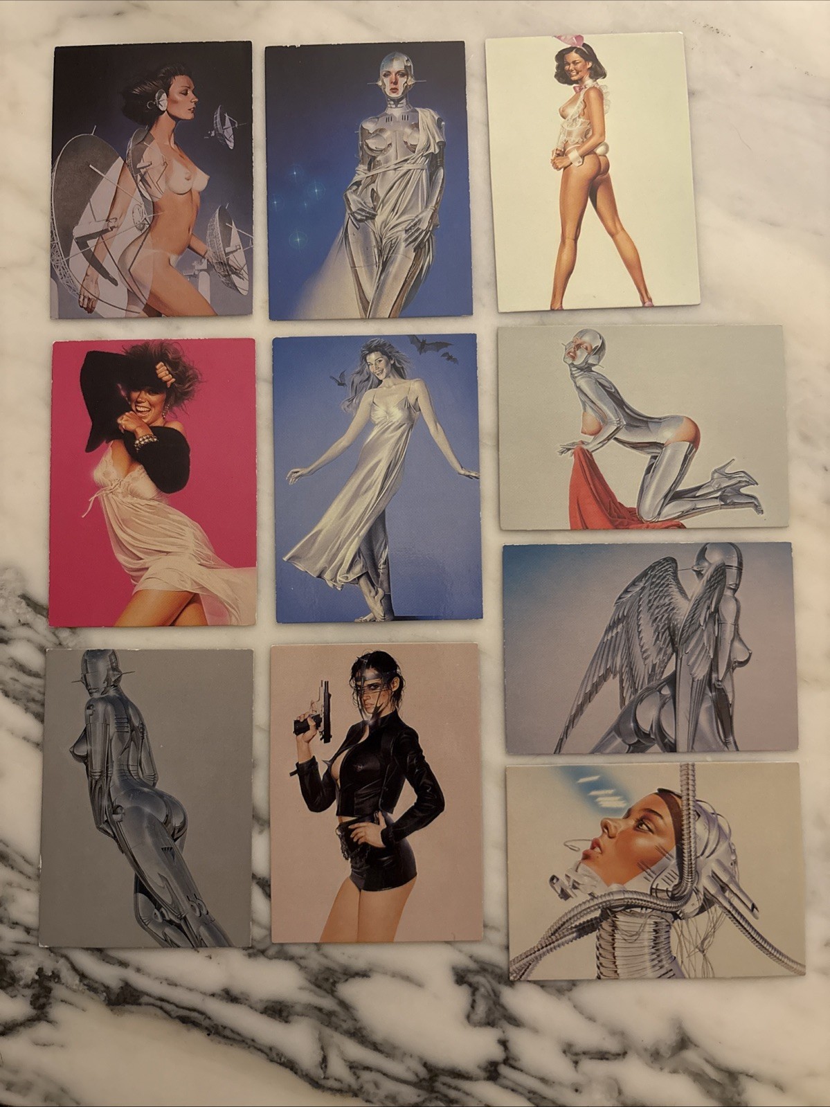 Hajime Sorayama, Sexy Robots & Pinups, 1993, Comic Images, 10 Art Cards