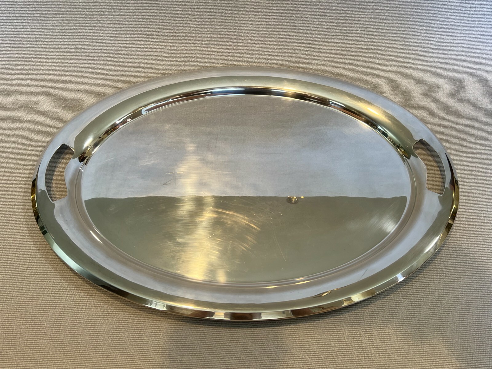 Gorham YC 857 Silverplate Oval Waiter Serving Tray, 22\