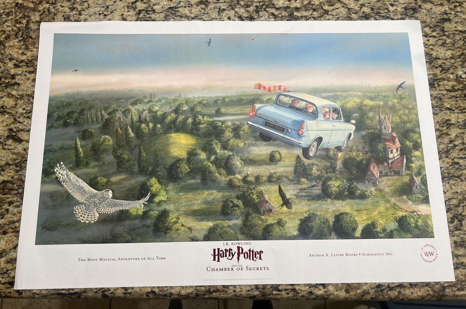Harry Potter Chamber of Secrets Illustrated 30 x 20 Poster Print Wizarding World