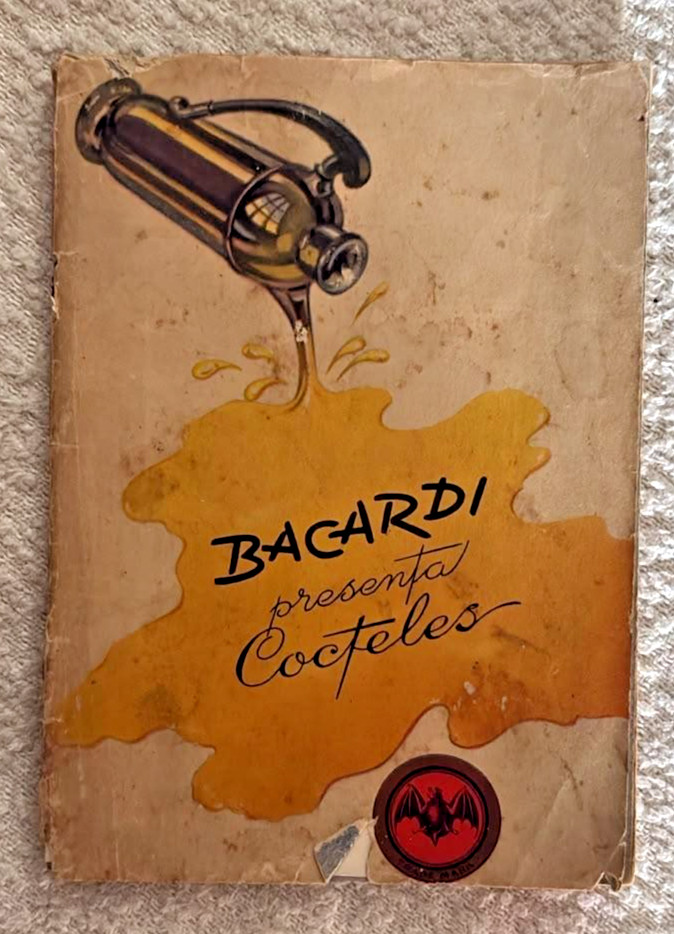 c.1950s Bacardi Rum Bartender Cocktail Guide Havana Cuba Book Prohibition Era