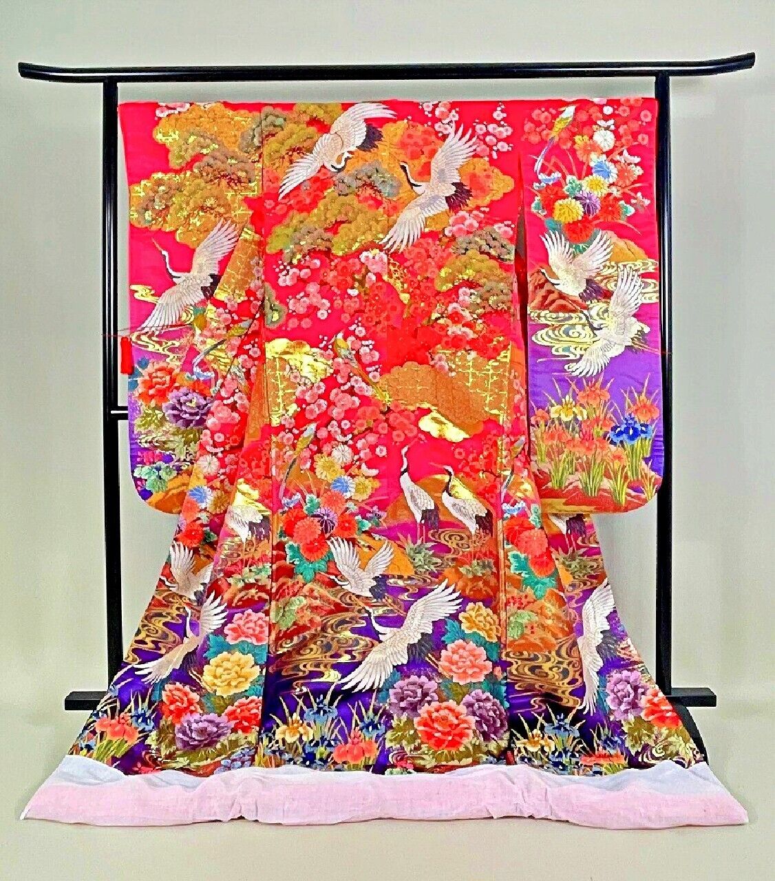 Japanese Kimono Uchikake Wedding Pure Silk japan 1591