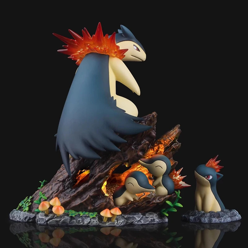 Pokemon Typhlosion Anime Figure PVC Model Collectible Desk Toy Gift for Kids
