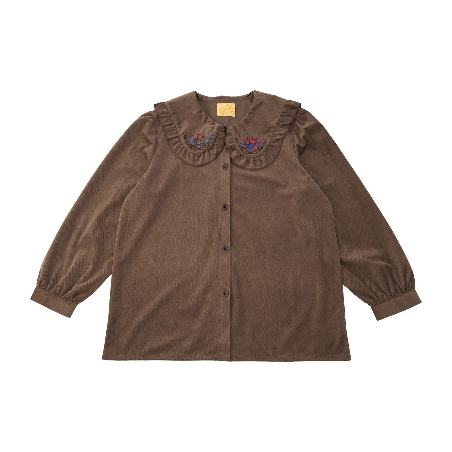 2026 Halloween Pokemon Center Zorua & Zoroark Embroidered Corduroy Blouse 27.5